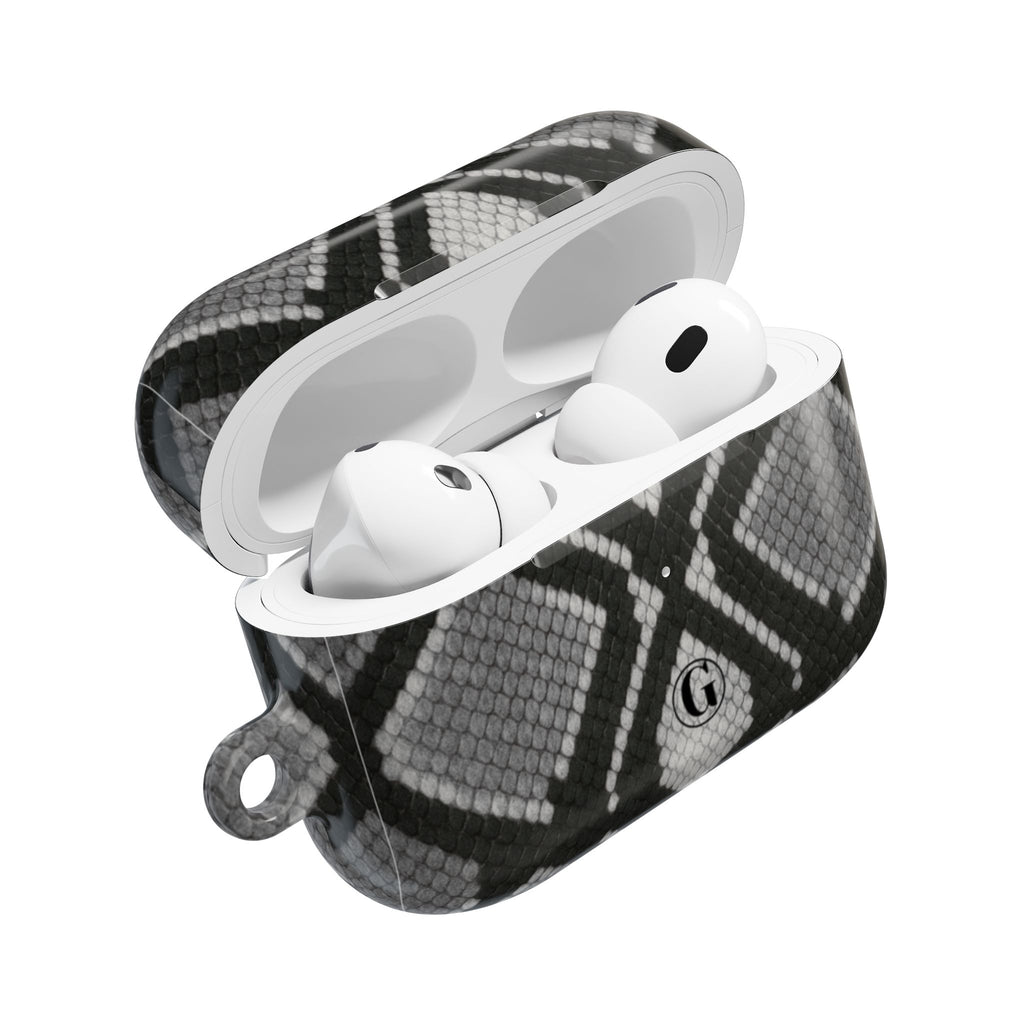 Gray Snakeskin Print AirPod Case