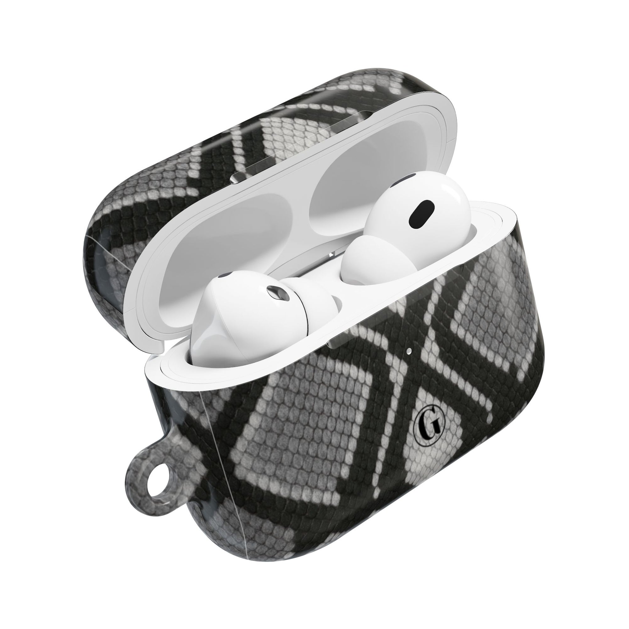 Gray Snakeskin Print AirPod Case