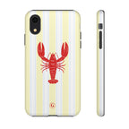 Yellow Stripes & Crawfish Phone Case