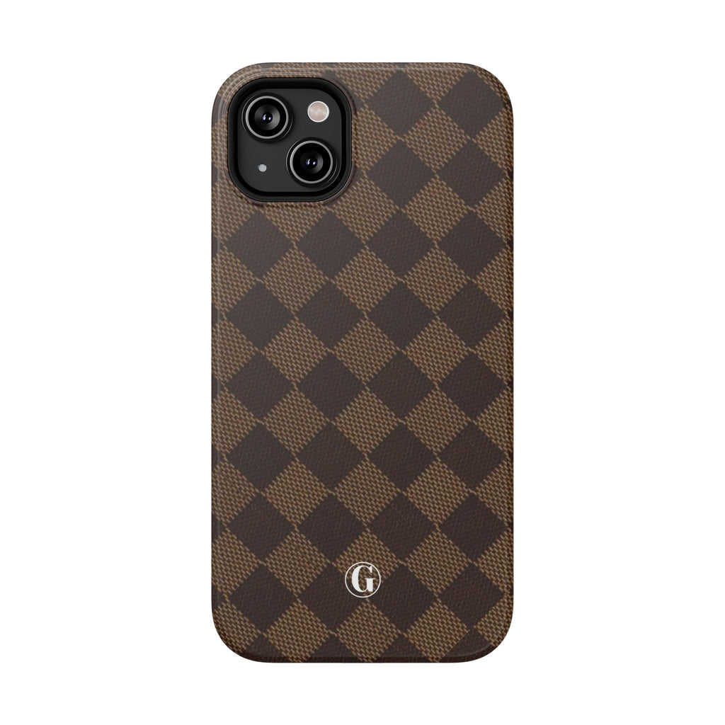 Brown Checkmate Phone Case