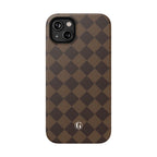 Brown Checkmate Phone Case
