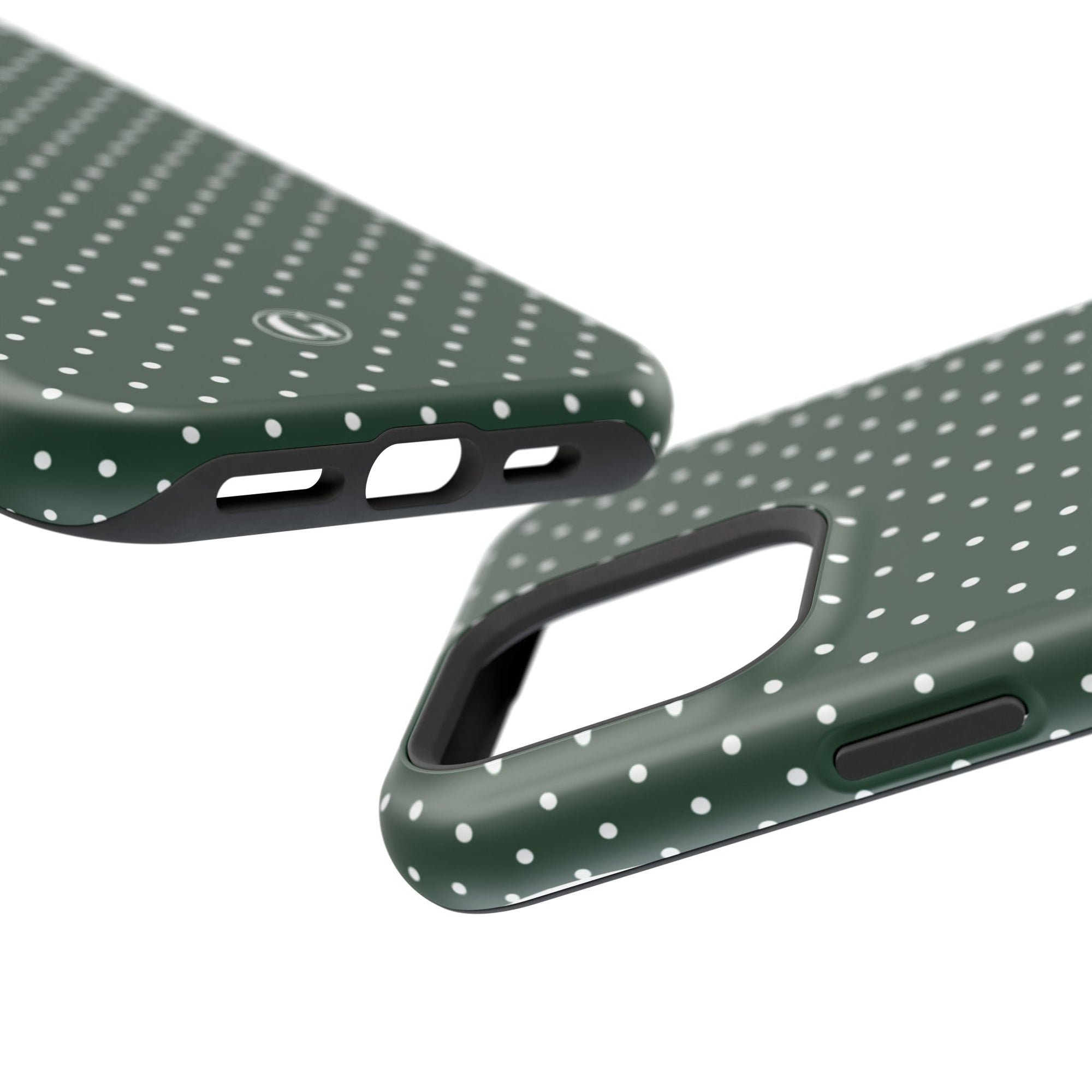 Emerald Green Polka Dots Phone Case