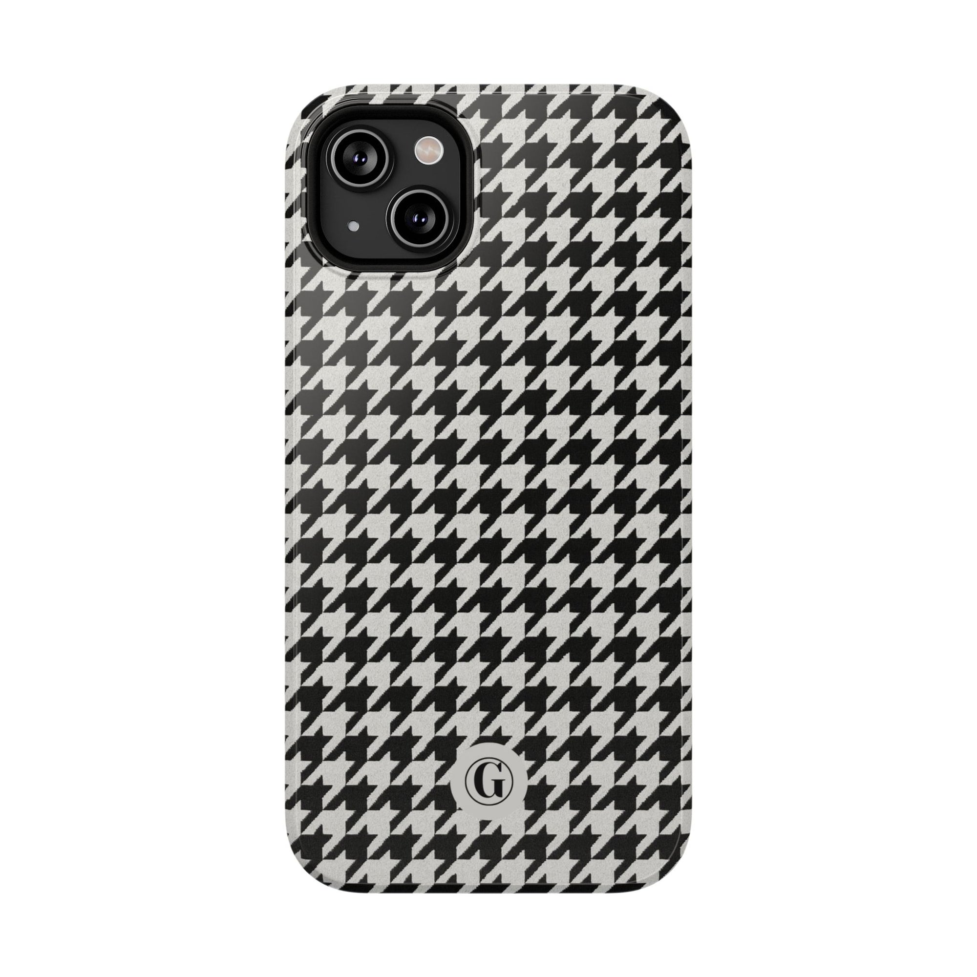 Houndstooth Print Phone Case