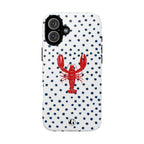 Crawfish on Blue Dots Phone Case