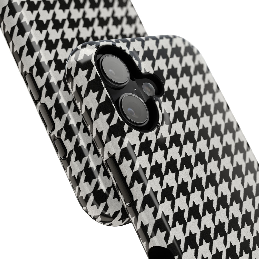 Houndstooth Print Phone Case