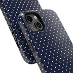 Navy Blue Polka Dots Phone Case