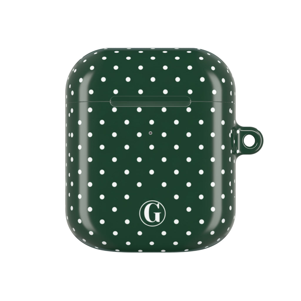 Emerald Green Polka Dot AirPod Case