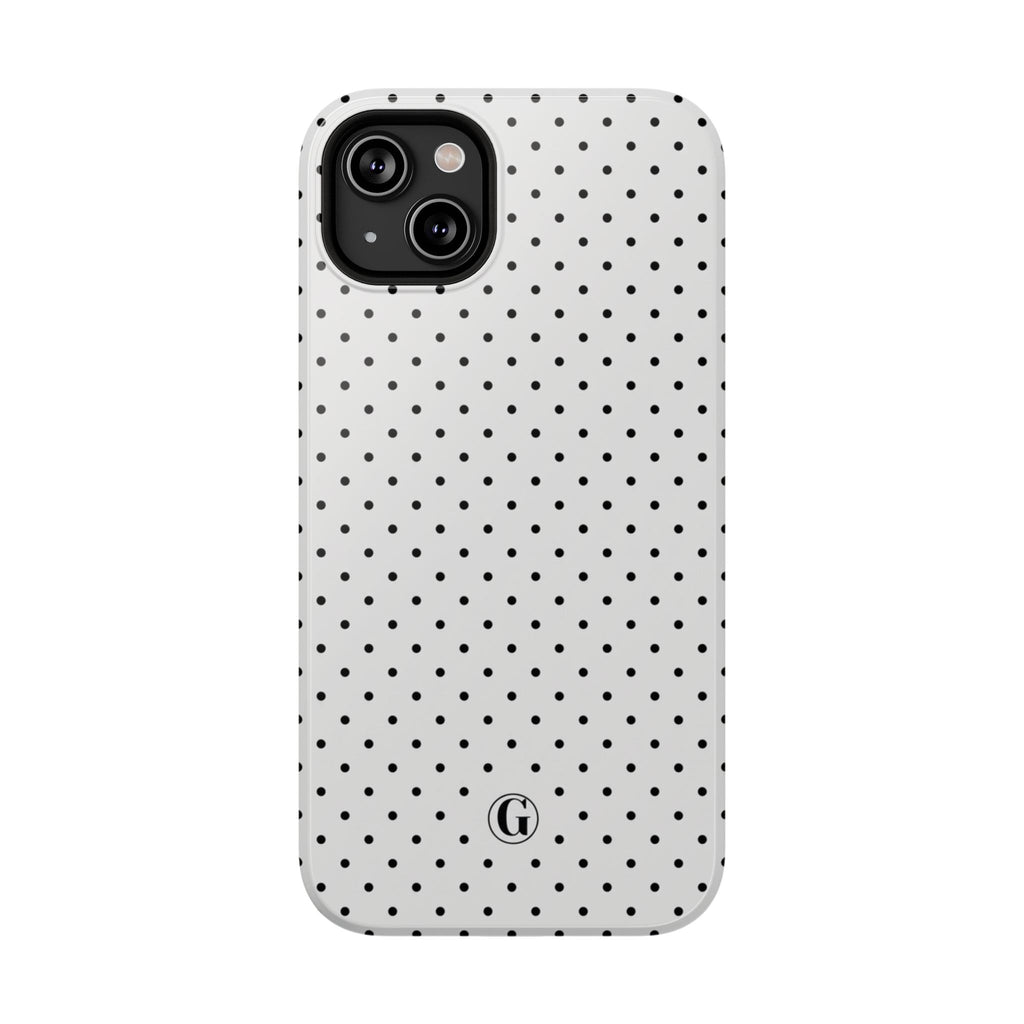 White Polka Dots Phone Case