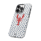 Crawfish on Blue Dots Phone Case