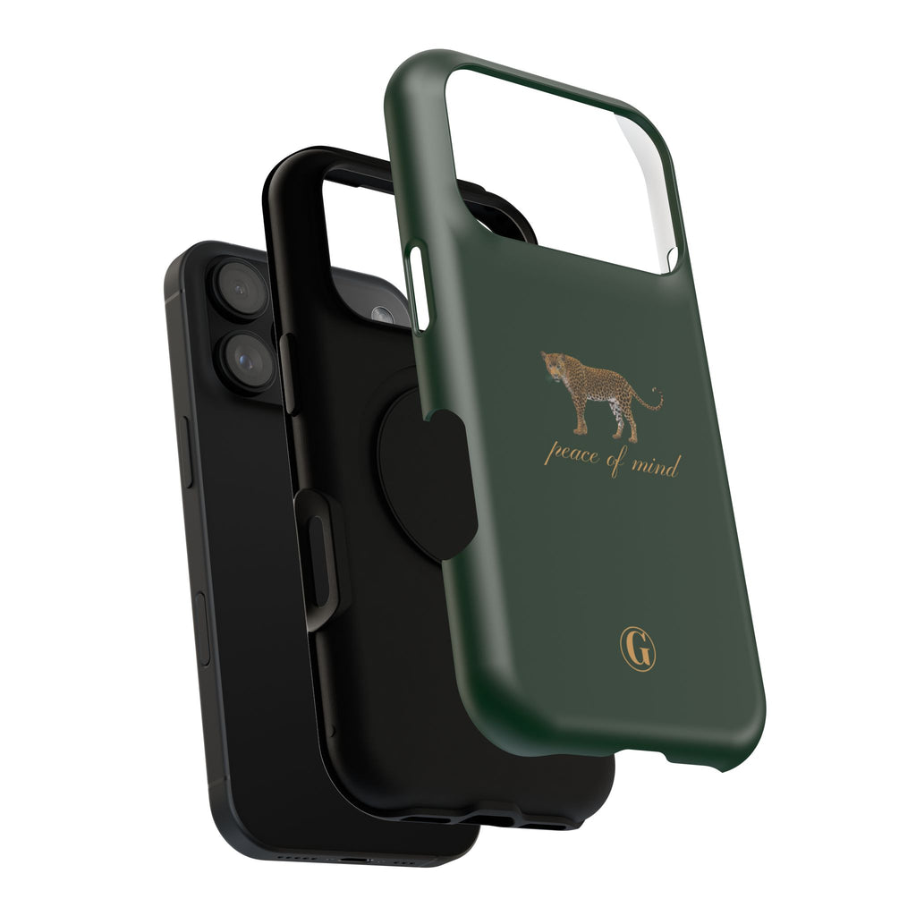 Emerald Green 'Peace of Mind' Panther Phone Case