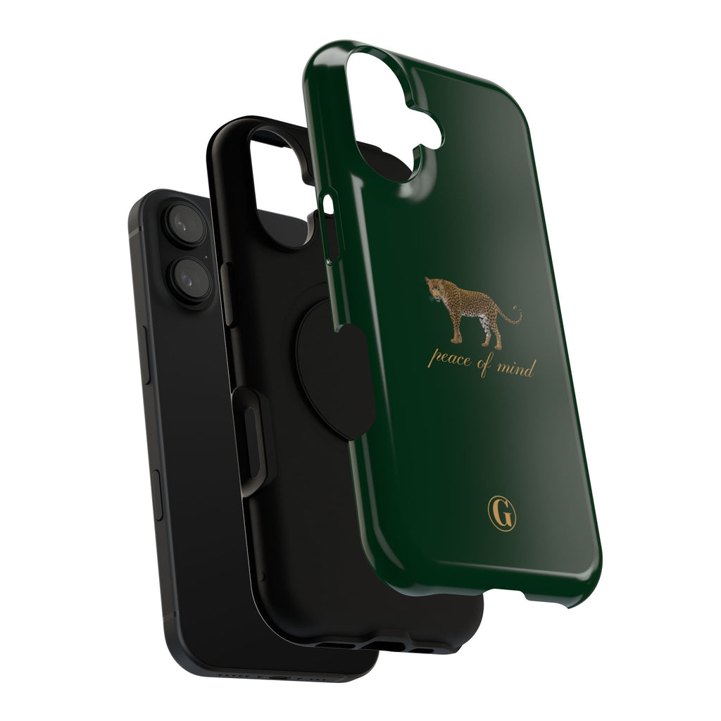 Emerald Green 'Peace of Mind' Panther Phone Case