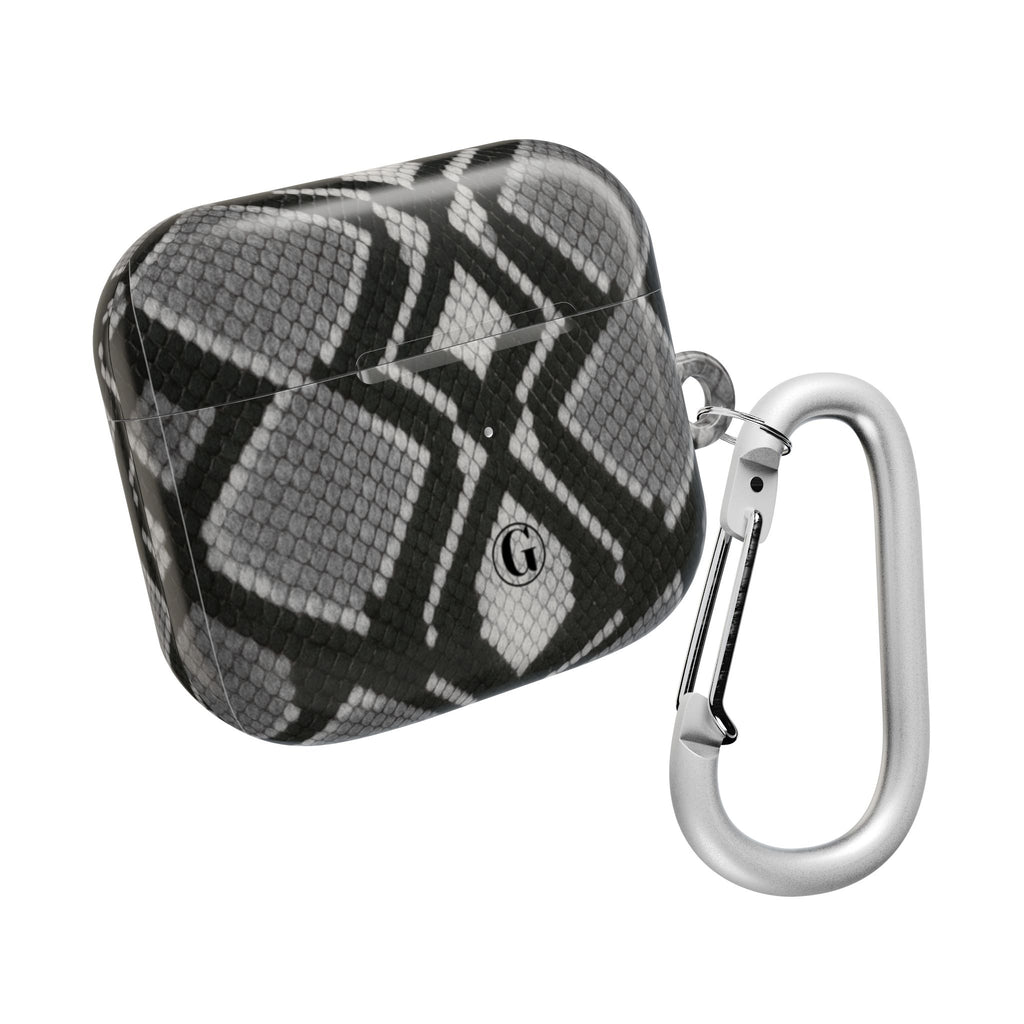 Gray Snakeskin Print AirPod Case