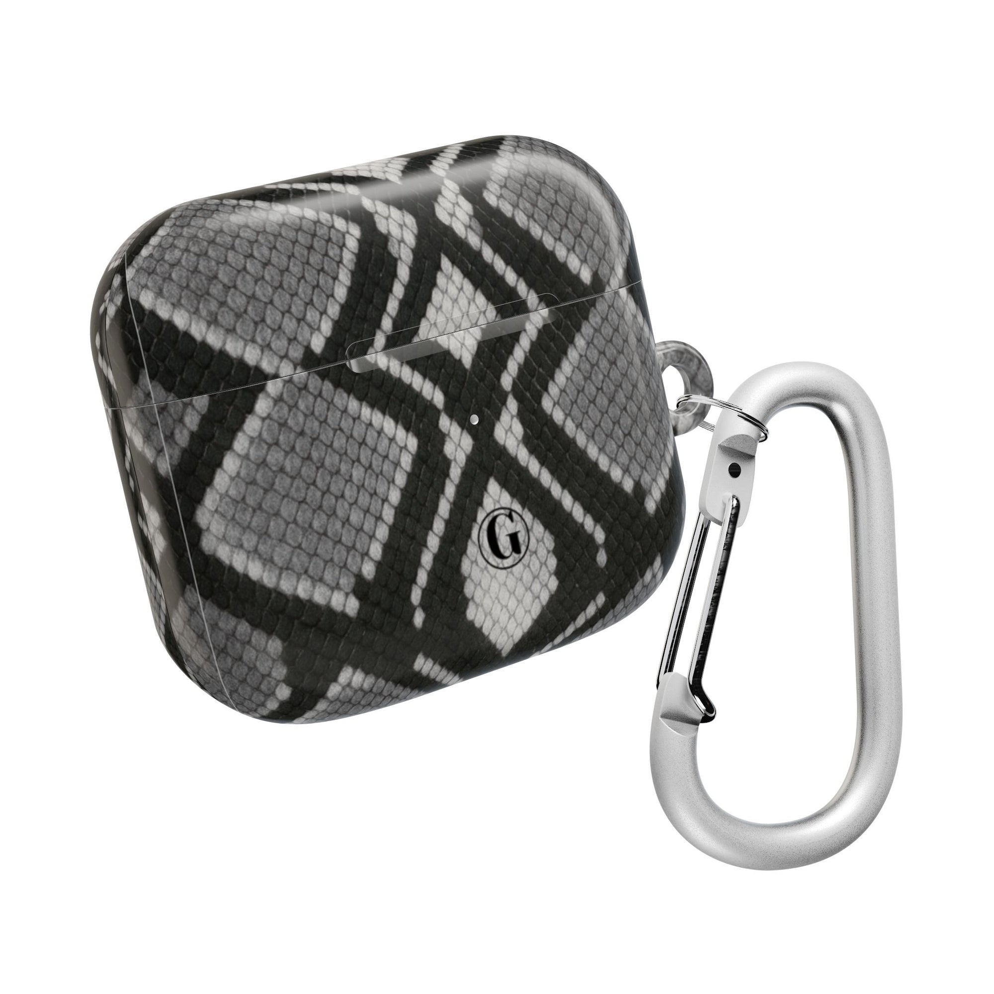 Gray Snakeskin Print AirPod Case