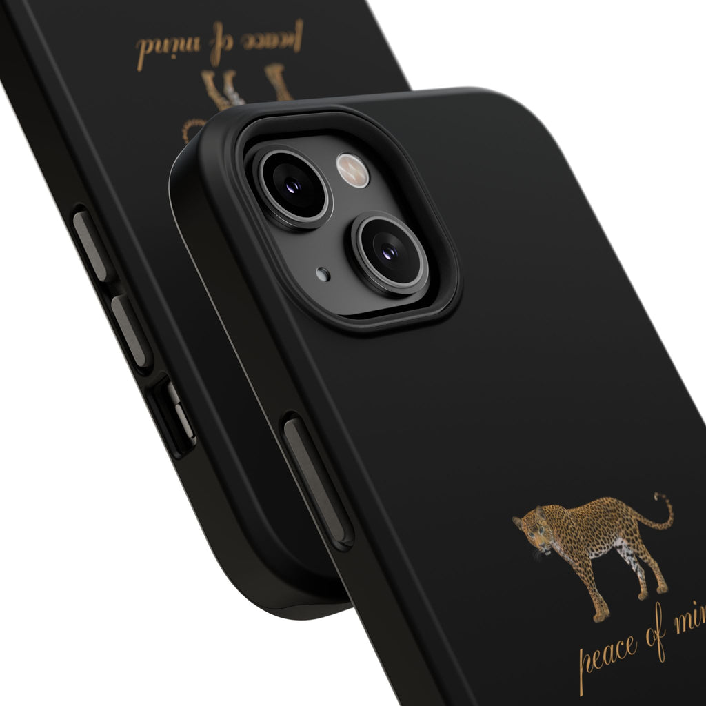 Black 'Peace of Mind' Panther Phone Case