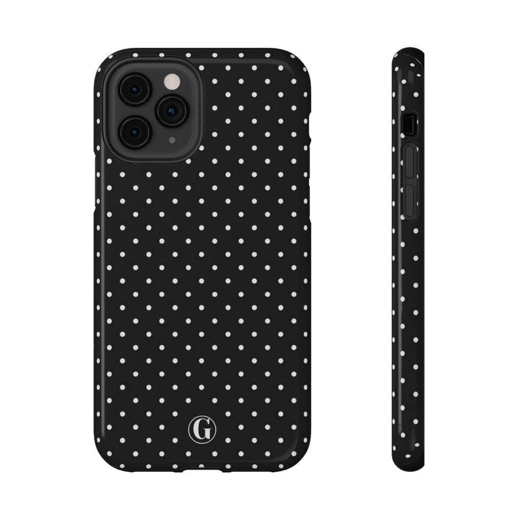 Black Polka Dots Phone Case