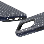 Navy Blue Polka Dots Phone Case