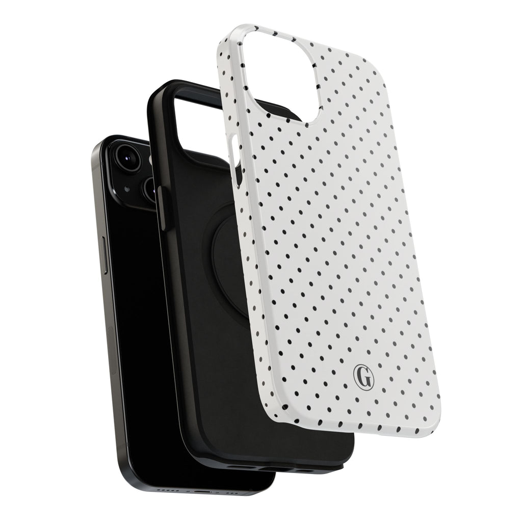 White Polka Dots Phone Case