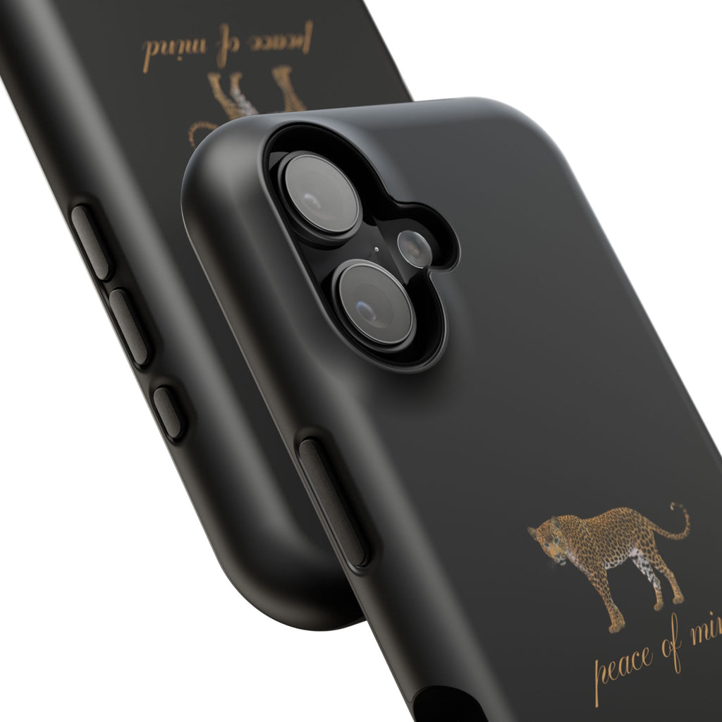 Black 'Peace of Mind' Panther Phone Case