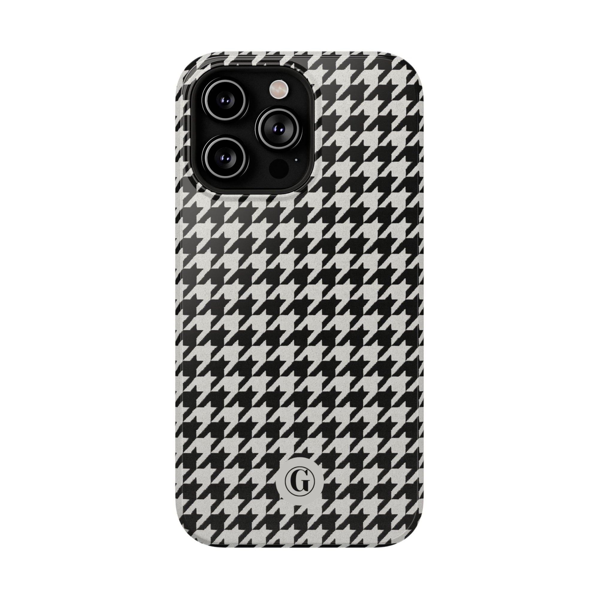 Houndstooth Print Phone Case