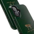 Emerald Green 'Peace of Mind' Panther Phone Case