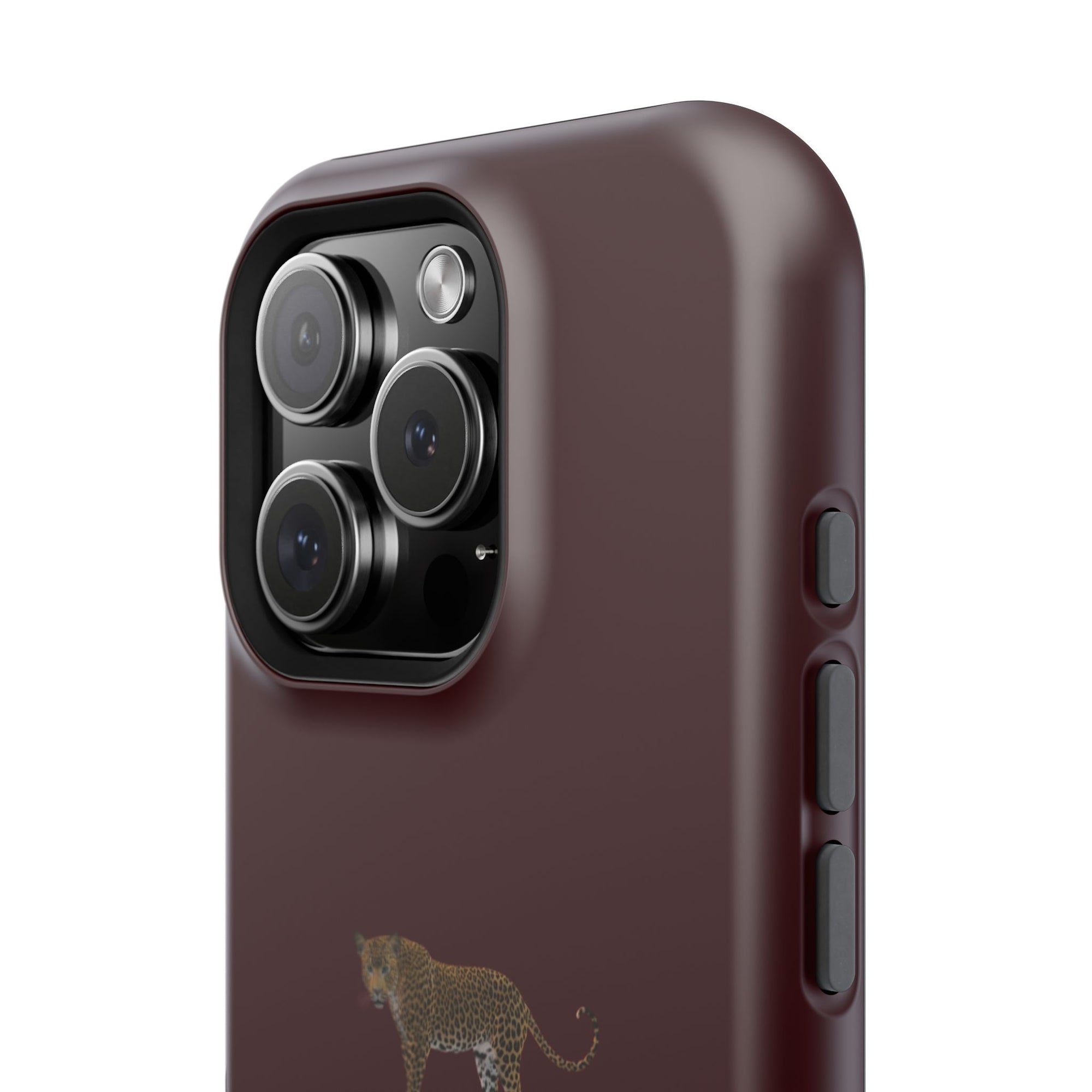Burgundy 'Peace of Mind' Panther Phone Case