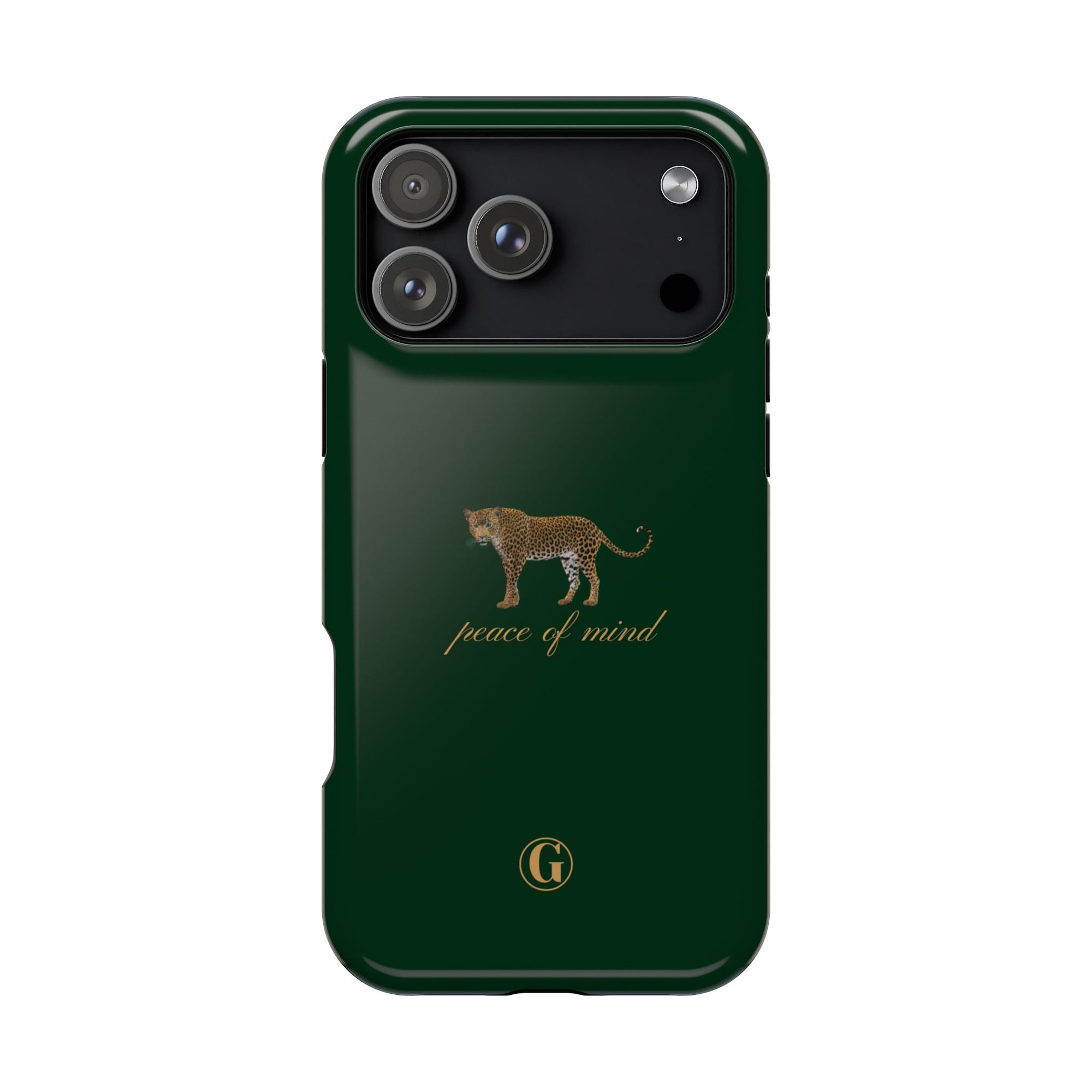 Emerald Green 'Peace of Mind' Panther Phone Case