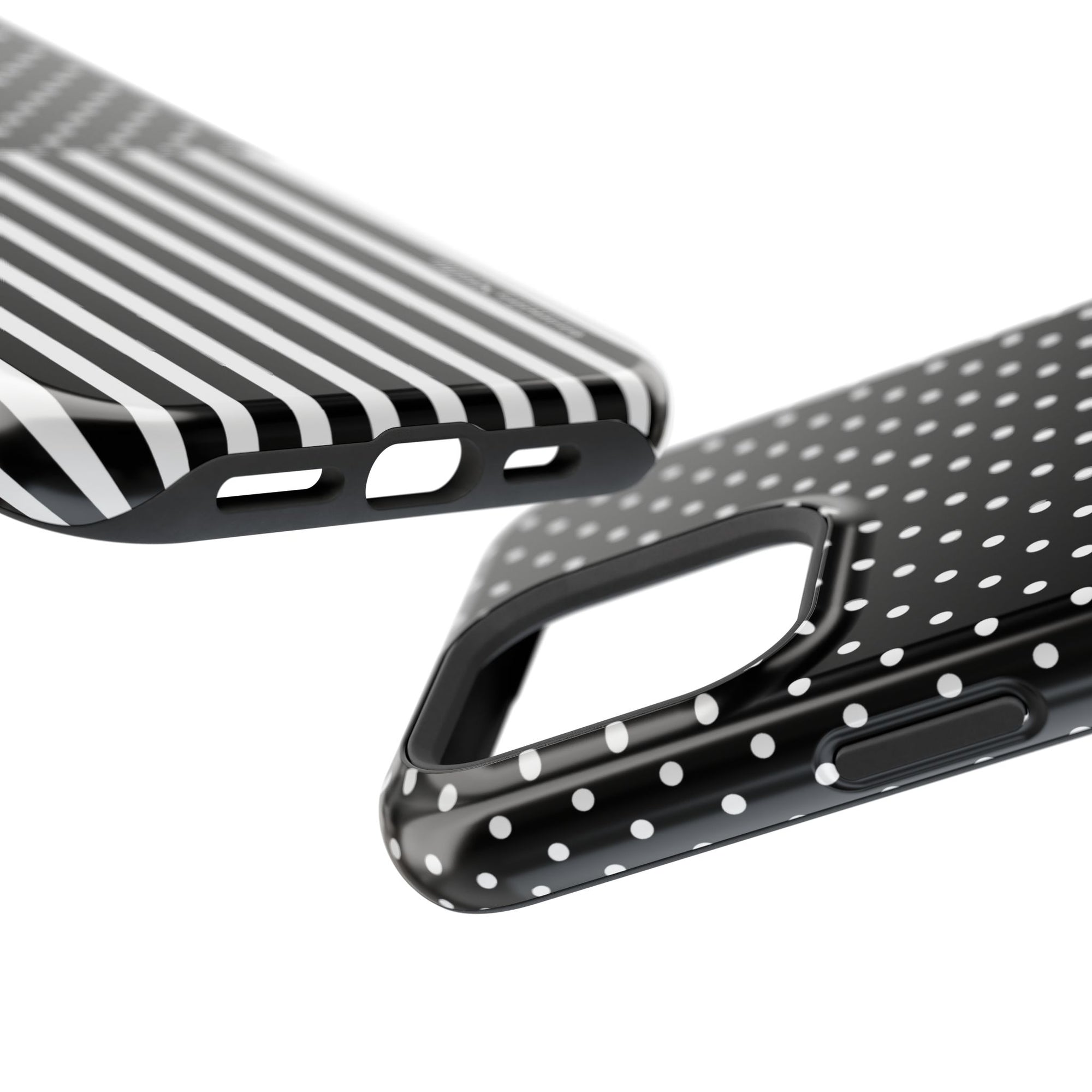 B&W Polka Dots x Stripes Phone Case
