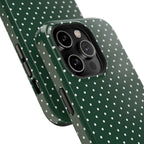 Emerald Green Polka Dots Phone Case