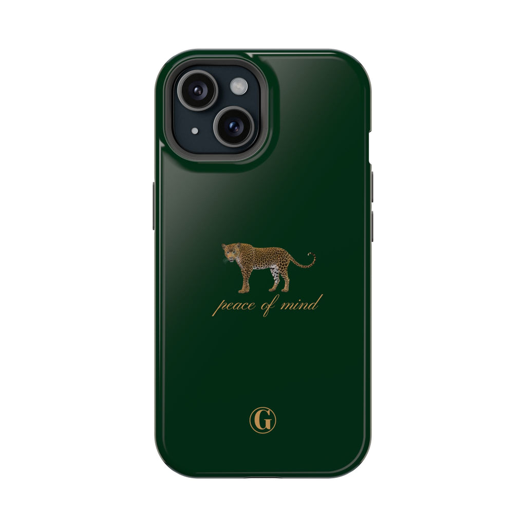 Emerald Green 'Peace of Mind' Panther Phone Case
