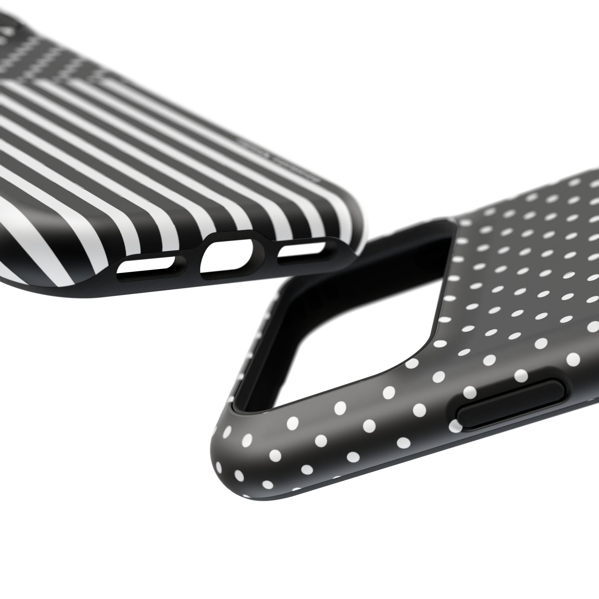 B&W Polka Dots x Stripes Phone Case