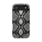 Grey Snakeskin Print Phone Case