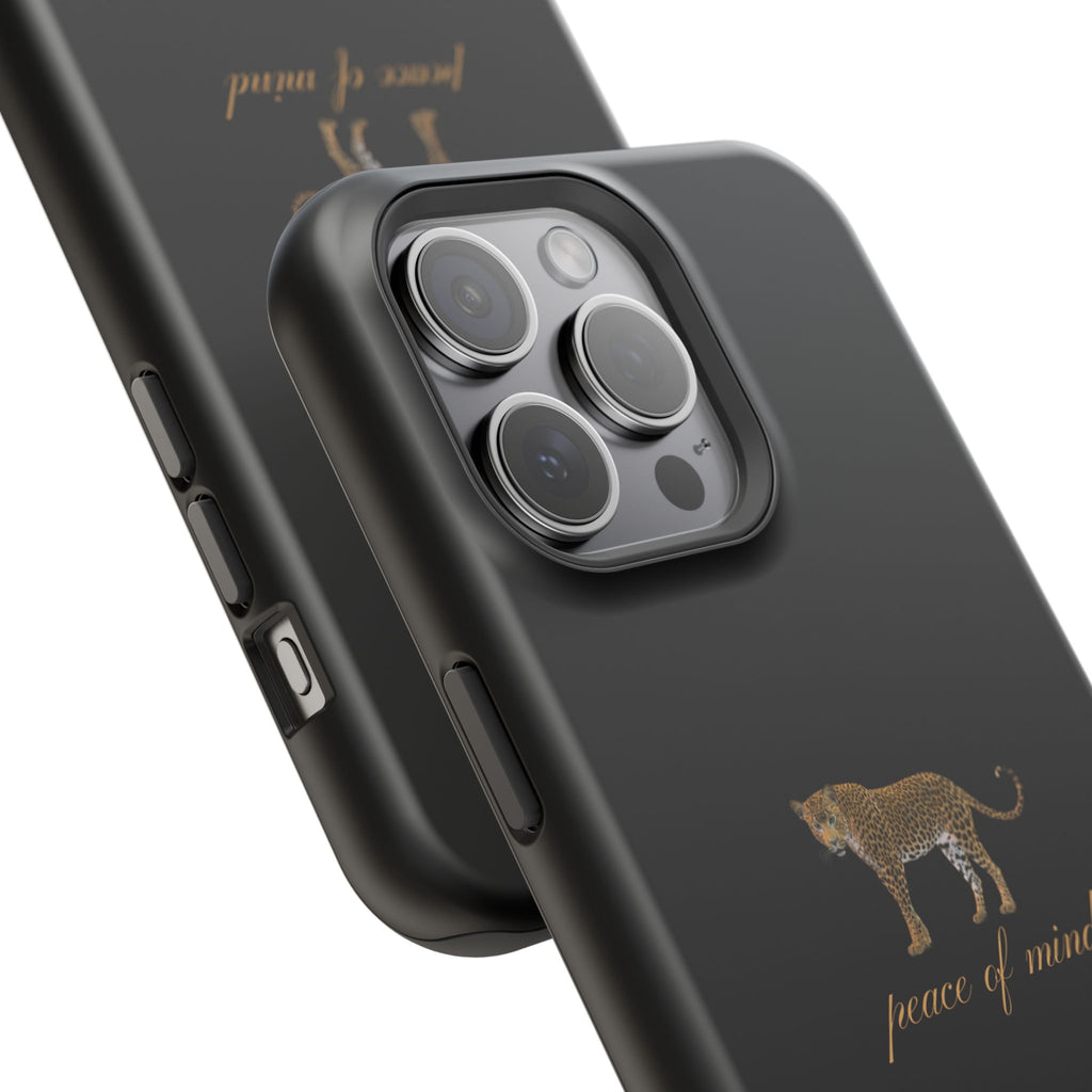 Black 'Peace of Mind' Panther Phone Case