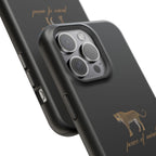 Black 'Peace of Mind' Panther Phone Case