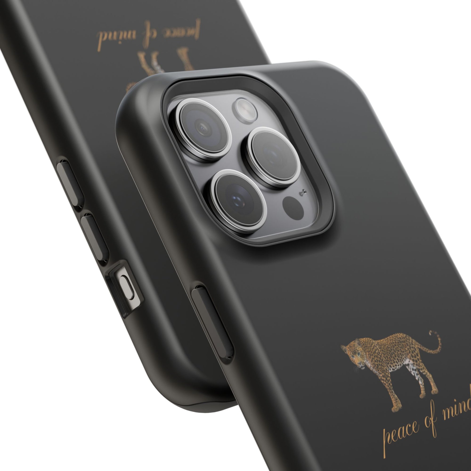 Black 'Peace of Mind' Panther Phone Case