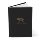 Hardcover Journal — 'Peace of Mind' Cheetah Black