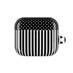 B&W Polka Dots x Stripes AirPod Case