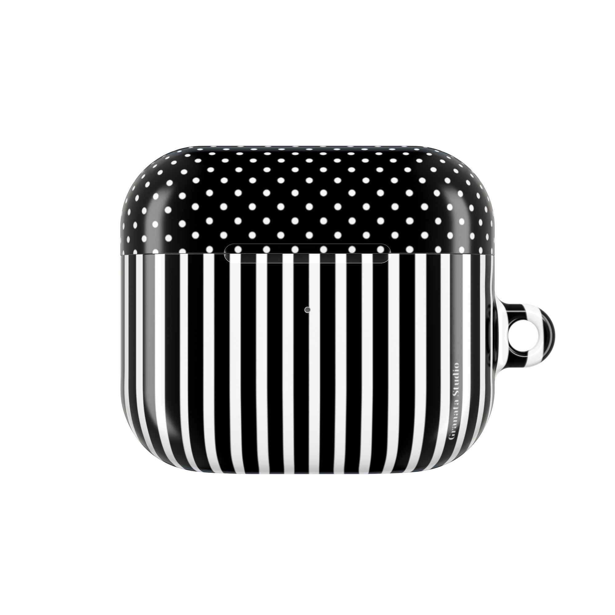 B&W Polka Dots x Stripes AirPod Case