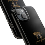 Black 'Peace of Mind' Panther Phone Case