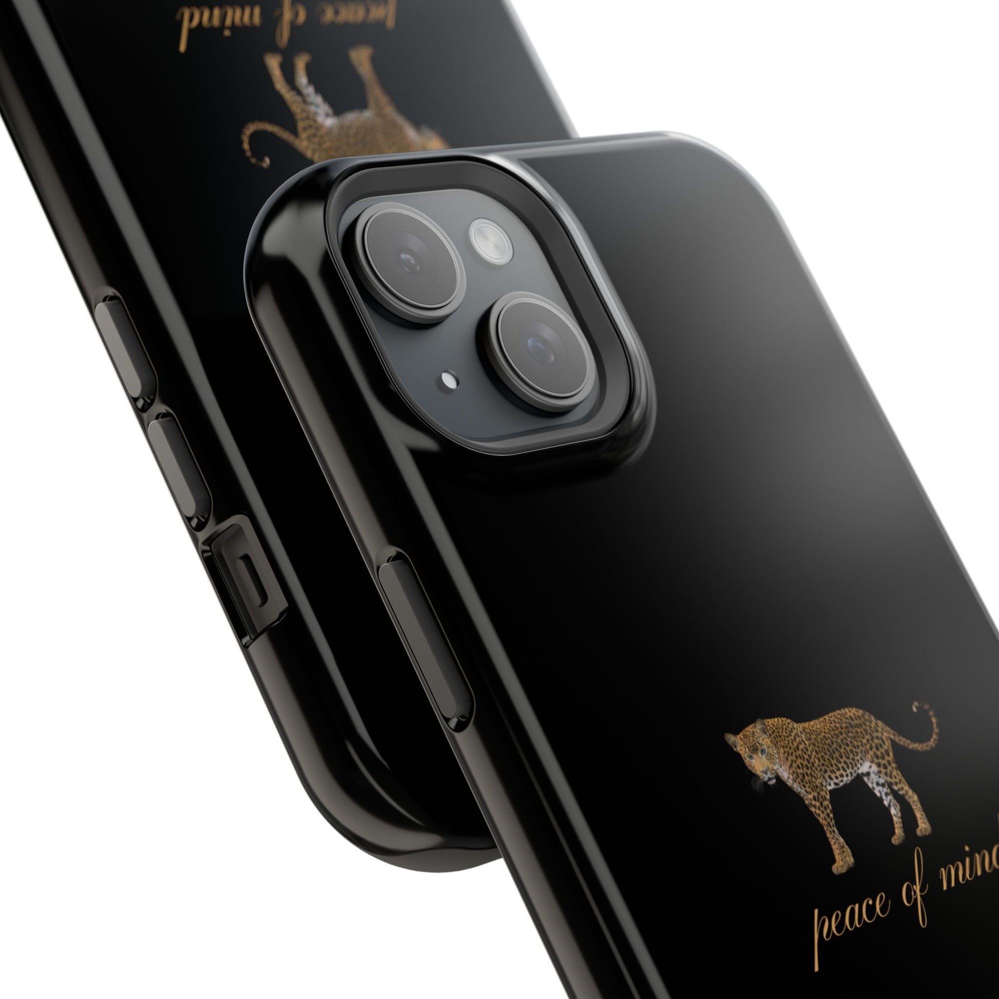 Black 'Peace of Mind' Panther Phone Case