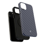 Navy Blue Polka Dots Phone Case