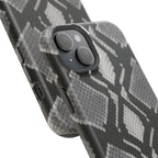 Grey Snakeskin Print Phone Case