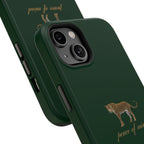 Emerald Green 'Peace of Mind' Panther Phone Case