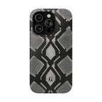Grey Snakeskin Print Phone Case