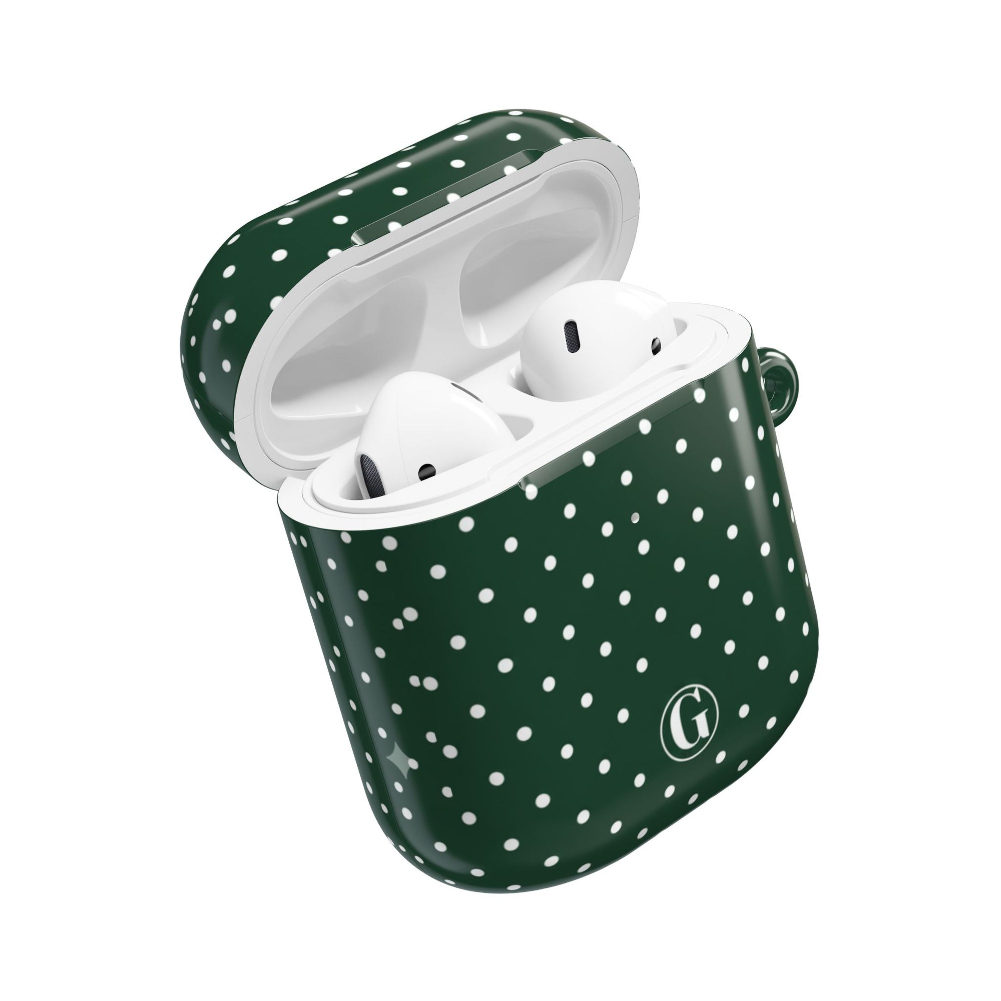 Emerald Green Polka Dot AirPod Case