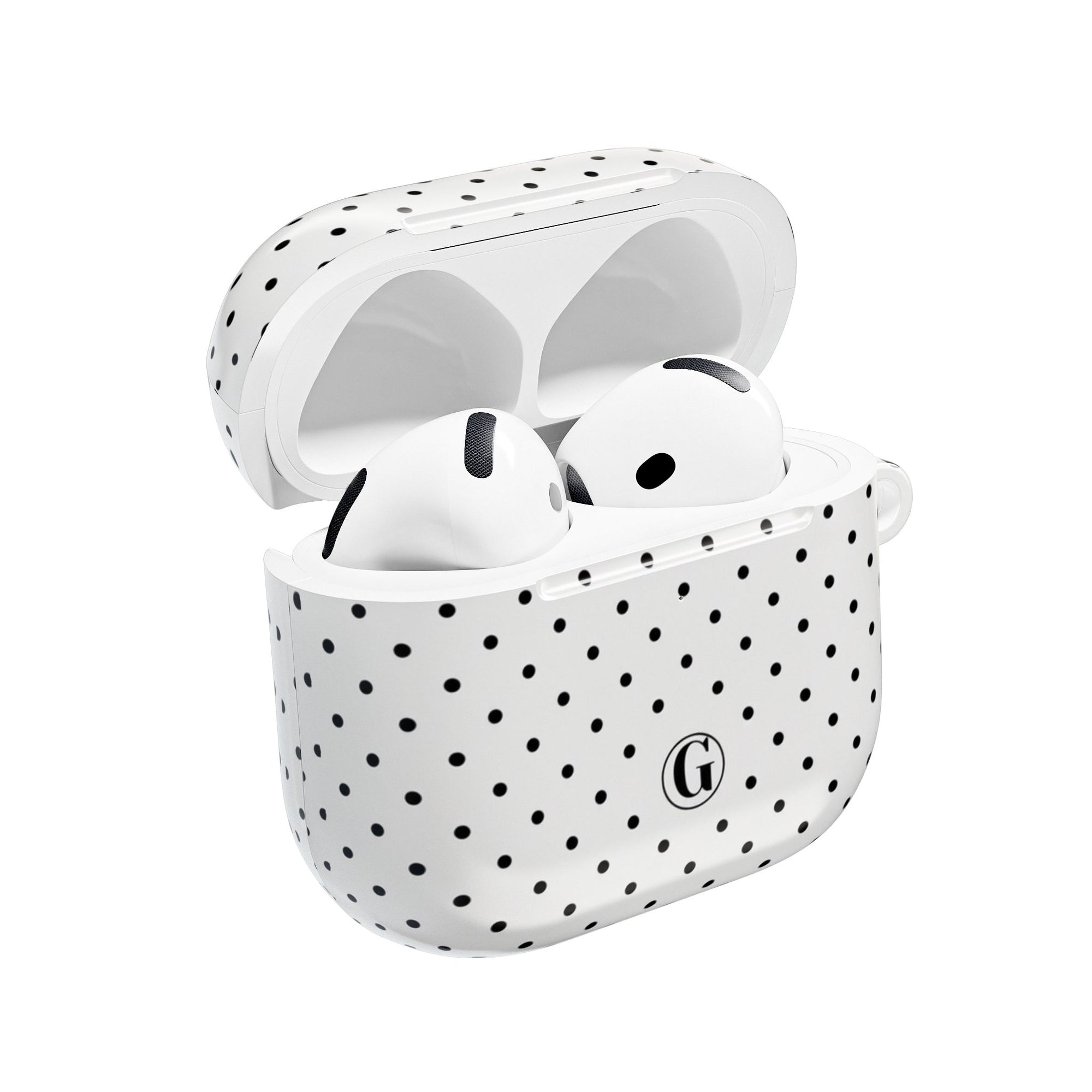 White Polka Dot AirPod Case