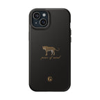 Black 'Peace of Mind' Panther Phone Case