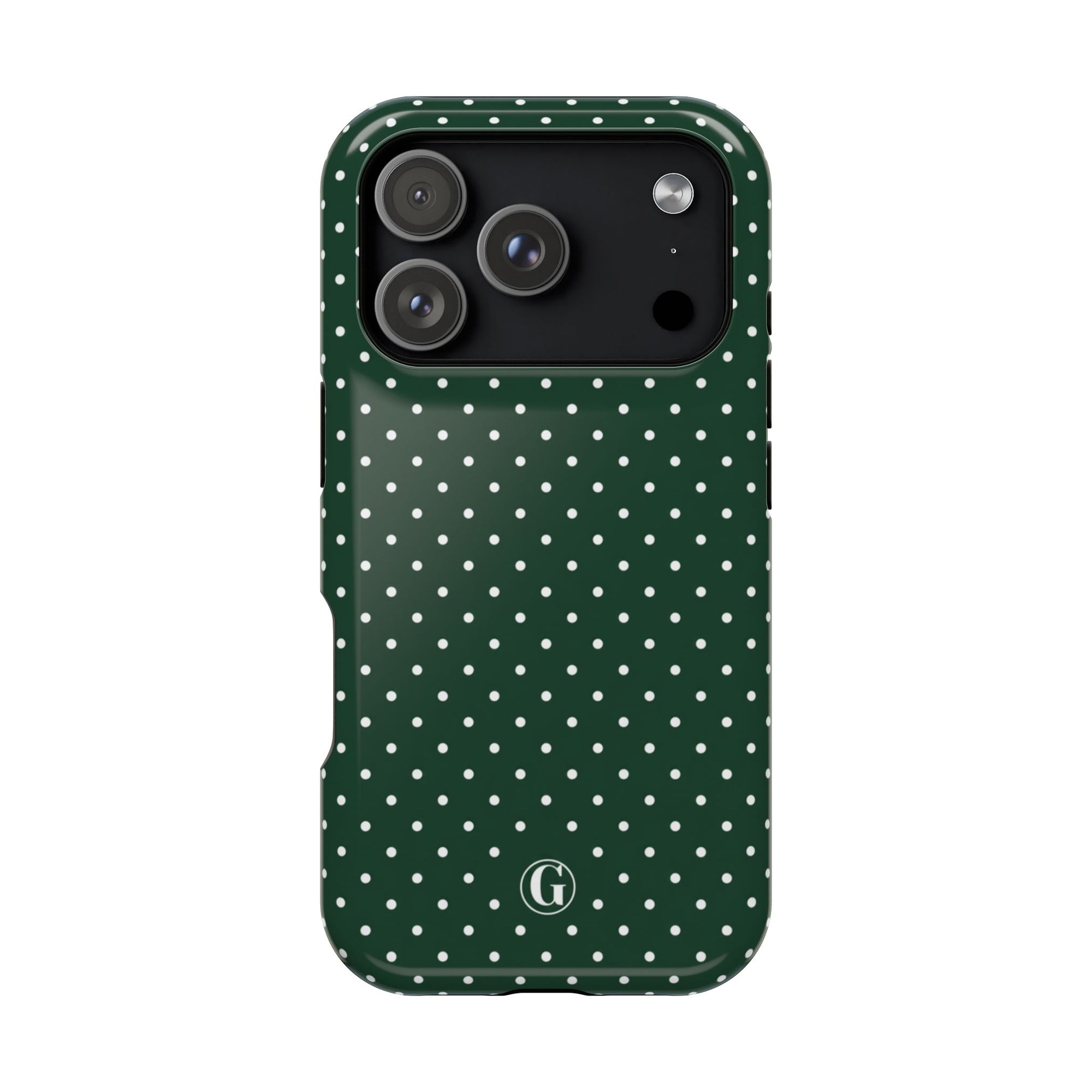 Emerald Green Polka Dots Phone Case