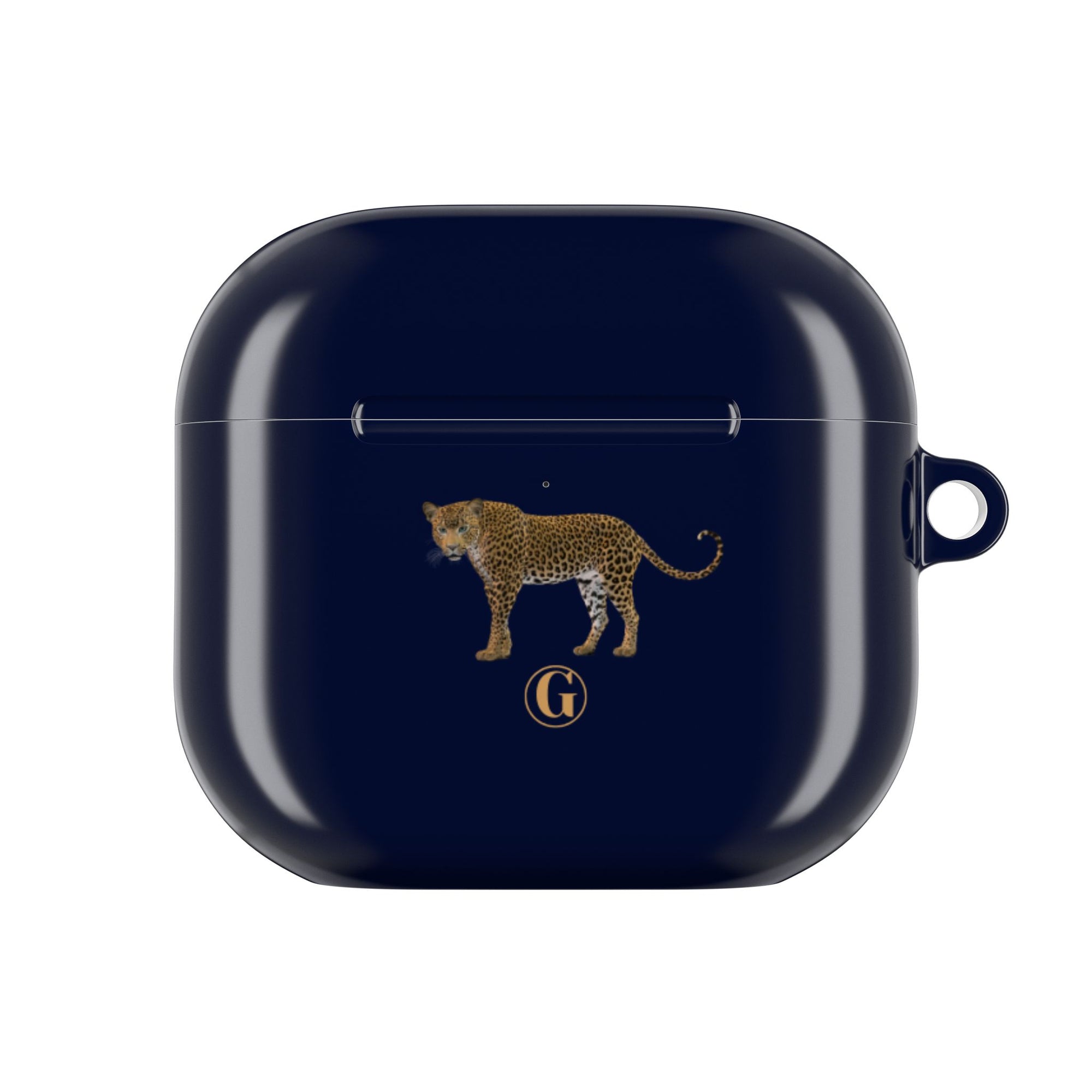 Navy Blue Panther AirPod Case