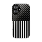 B&W Polka Dots x Stripes Phone Case