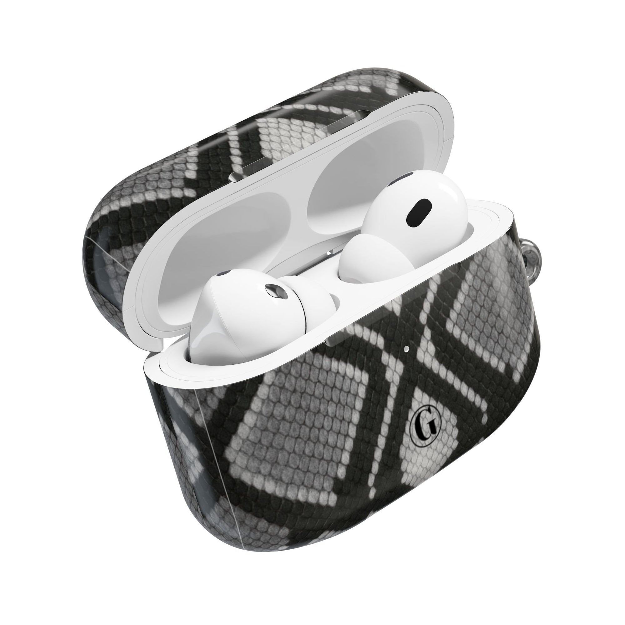Gray Snakeskin Print AirPod Case